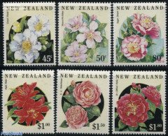 New Zealand 1992 Camelias 6v, Mint NH, Nature - Flowers & Plants - Ongebruikt