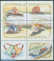 Cuba 2000 The Year 2000 5v+tab [++], Mint NH, Nature - Religion - Animals (others & Mixed) - Shells & Crustaceans - Ch.. - Nuevos