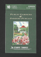 Canada 1991 MNH Public Gardens SB140 Booklet - Unused Stamps