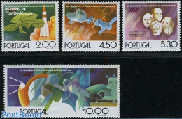 Portugal 1975 Space Association 4v, Mint NH, Transport - Space Exploration - Ongebruikt