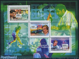 Guinea, Republic 2007 Sports 3v M/s, Mint NH, Sport - Autosports - Chess - Ice Hockey - Sport (other And Mixed) - Scacchi