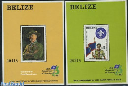 Belize/British Honduras 1982 Lord Baden Powell 2 S/s, Mint NH, Sport - Scouting - Honduras Britannico (...-1970)