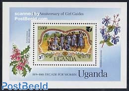 Uganda 1985 Woman Decade S/s, Mint NH, History - Sport - Women - Scouting - Zonder Classificatie