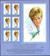 Micronesia 1997 Death Of Diana M/s, Mint NH, History - Charles & Diana - Kings & Queens (Royalty) - Case Reali
