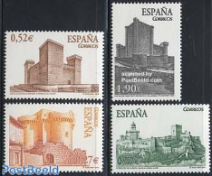 Spain 2004 Castles 4v, Mint NH, Art - Castles & Fortifications - Unused Stamps