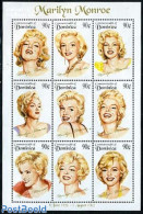 Dominica 1994 Marilyn Monroe 9v M/s, Mint NH, Performance Art - Marilyn Monroe - Movie Stars - Schauspieler