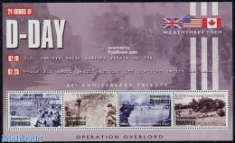 Dominica 2004 D-Day 4v M/s, Rangers, Mint NH, History - Militarism - World War II - Militaria