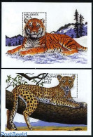 Maldives 1996 Rare Animals 2 S/s, Panthers, Mint NH, Nature - Animals (others & Mixed) - Cat Family - Malediven (1965-...)