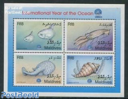 Maldives 1999 Int. Ocean Year 4v M/s, Mint NH, Nature - Fish - Peces