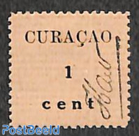 Netherlands Antilles 1918 Emergency Stamp 1v (issued Without Gum), Unused (hinged) - Altri & Non Classificati