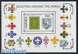 Uganda 1987 World Jamboree S/s, Mint NH, Sport - Scouting - Other & Unclassified