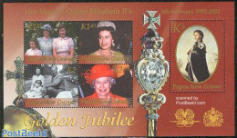 Papua New Guinea 2002 Golden Jubilee S/s, Mint NH, History - Kings & Queens (Royalty) - Familias Reales