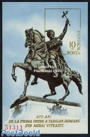 Romania 1975 Mihai Viteazul S/s, Mint NH, Nature - Horses - Art - Sculpture - Neufs