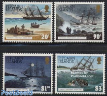 Pitcairn Islands 1994 Ship Wrecks 4v, Mint NH, History - Transport - Ships And Boats - Disasters - Barche