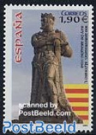 Spain 2004 Alfonso I 1v, Mint NH, Art - Sculpture - Nuovi