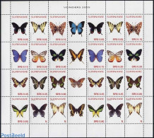 Suriname, Republic 2005 Butterflies 2x12v, Mint NH, Nature - Butterflies - Suriname