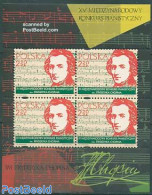 Poland 2005 Chopin Piano Competition S/s, Mint NH, Performance Art - Music - Staves - Ungebraucht