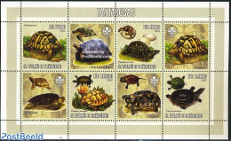 Sao Tome/Principe 2006 Turtles 4v+tabs M/s, Mint NH, Nature - Sport - Animals (others & Mixed) - Reptiles - Turtles - .. - Sao Tomé E Principe