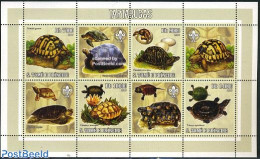 Sao Tome/Principe 2006 Turtles 4v+tabs M/s, Mint NH, Nature - Sport - Animals (others & Mixed) - Reptiles - Turtles - .. - São Tomé Und Príncipe