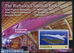 Barbados 2008 Concorde Experience S/s, Mint NH, Transport - Concorde - Aircraft & Aviation - Concorde