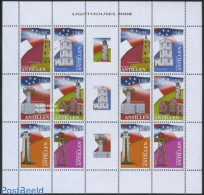 Netherlands Antilles 2008 Lighthouses M/s (with 2 Sets), Mint NH, Various - Lighthouses & Safety At Sea - Phares