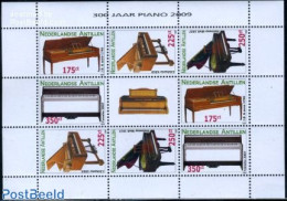 Netherlands Antilles 2009 300 Years Piano M/s, Mint NH, Performance Art - Music - Musical Instruments - Music