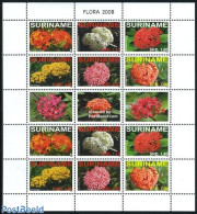 Suriname, Republic 2008 Flowers M/s (with 2 Sets), Mint NH, Nature - Flowers & Plants - Surinam