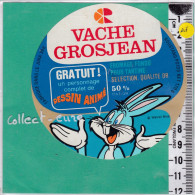 C1288 FROMAGE FONDU VACHE GROJEAN LAPIN 170 Gr LONS LE SAUNIER JURA WARNER BROS - Käse