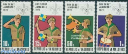 Maldives 1972 Scouting 4v, Mint NH, Sport - Scouting - Maldive (1965-...)