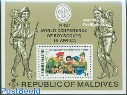 Maldives 1975 World Jamboree S/s, Mint NH, Sport - Scouting - Maldiven (1965-...)