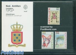 Netherlands Antilles 1994 I.L.O. Pres Pack 87, Mint NH, History - Nature - I.l.o. - Trees & Forests - Rotary, Club Leones