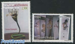 Andorra, Spanish Post 2012 Art 2v M. Papio, A. Bellera, Mint NH, Art - Modern Art (1850-present) - Paintings - Sculpture - Unused Stamps