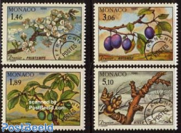 Monaco 1990 Precancels 4v, Mint NH, Nature - Trees & Forests - Unused Stamps