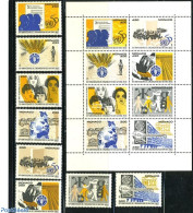 Monaco 1995 UNO/UNESCO 16v (8v+ 8v In M/s), Mint NH, History - Unesco - United Nations - Unused Stamps