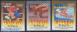 Tonga 2012 Olympic Games London 3v, Mint NH, Sport - Athletics - Olympic Games - Swimming - Athletics