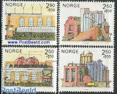 Norway 1986 Paper Industry 4v, Mint NH, Various - Industry - Nuevos