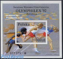 Poland 1992 Olymphilex S/s Imperforated, Mint NH, Sport - Athletics - Olympic Games - Sport (other And Mixed) - Nuovi