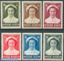 Belgium 1953 Red Cross 6v, Unused (hinged), Health - History - Red Cross - Kings & Queens (Royalty) - Ungebraucht