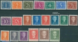 Dutch New Guinea 1950 Definitives 21v, Unused (hinged) - Sonstige & Ohne Zuordnung