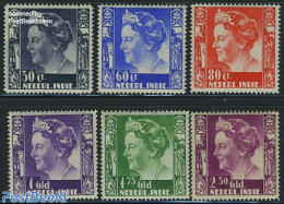 Netherlands Indies 1934 Definitives 6v, Without WM, Unused (hinged) - Other & Unclassified