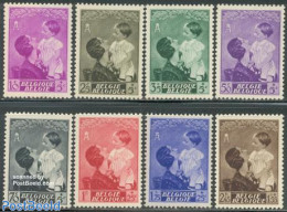 Belgium 1937 Queen Astrid Monument 8v, Unused (hinged), History - Kings & Queens (Royalty) - Nuevos