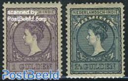 Netherlands Indies 1906 Definitives 2v, Unused (hinged) - Autres & Non Classés