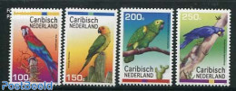 Dutch Caribbean 2012 Parrots 4v, Mint NH, Nature - Birds - Parrots - Other & Unclassified