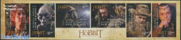 New Zealand 2012 Tolkien, The Hobbit 6v S-a, Mint NH, Performance Art - Film - Movie Stars - Art - Science Fiction - Nuevos