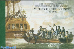 Isle Of Man 1989 Mutiny On The Bounty Prestige Booklet, Mint NH, Transport - Stamp Booklets - Ships And Boats - Unclassified