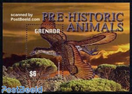 Grenada 2003 Archeopteryx S/s, Mint NH, Nature - Prehistoric Animals - Vor- U. Frühgeschichte