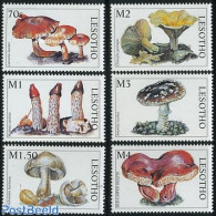 Lesotho 1998 Mushrooms 6v, Mint NH, Nature - Mushrooms - Pilze