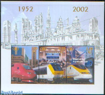 Belgium 2002 Railway Stamps S/s, Mint NH, Transport - Railways - Nuovi