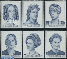 Belgium 2001 Queens 6v (from S/s), Mint NH, History - Kings & Queens (Royalty) - Unused Stamps