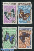 New Caledonia 1967 Butterflies 4v, Mint NH, Nature - Butterflies - Nuovi